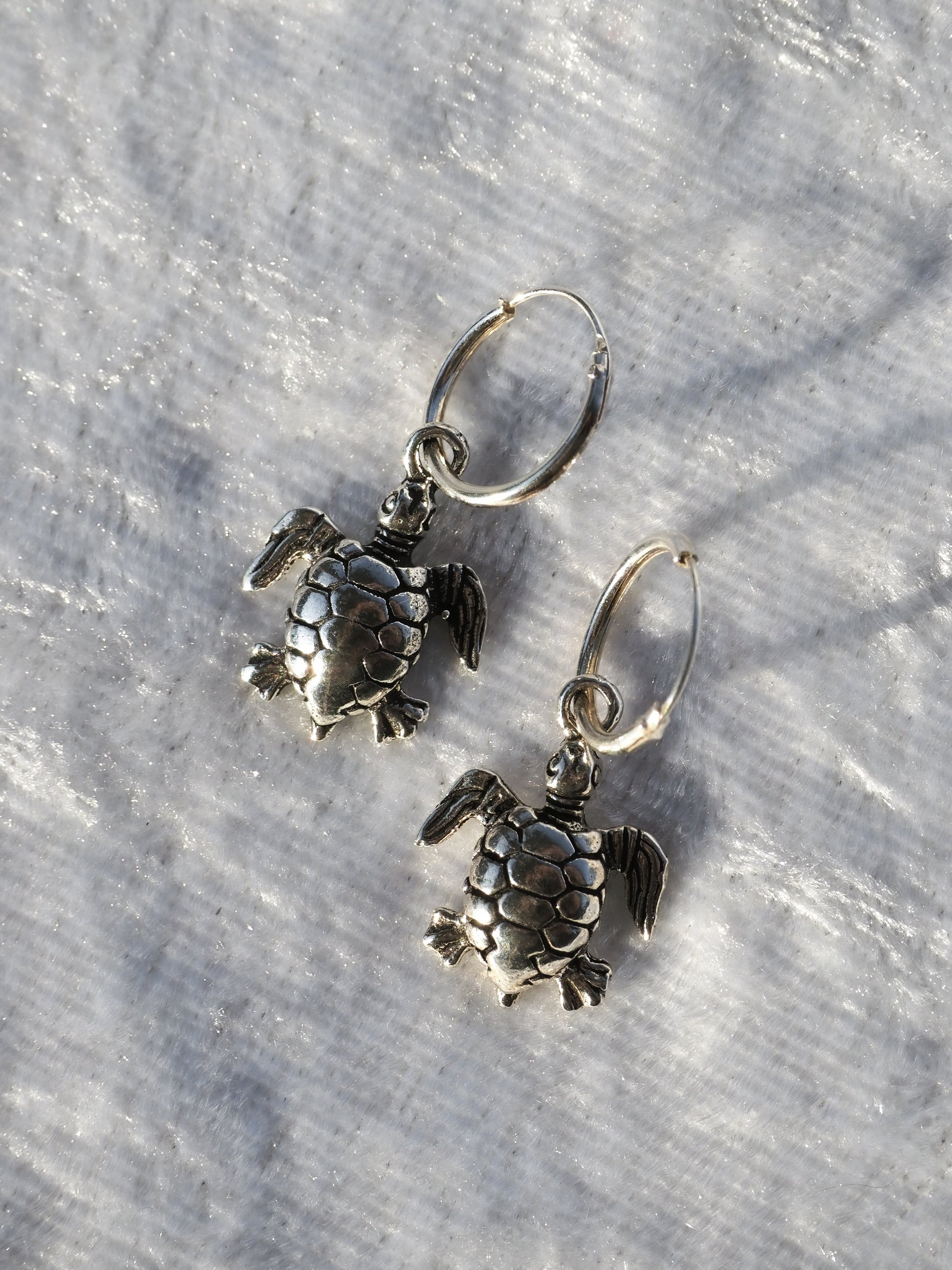 Alesi CreativeTurtle Hoops Silver | The Ivy Plant Studio