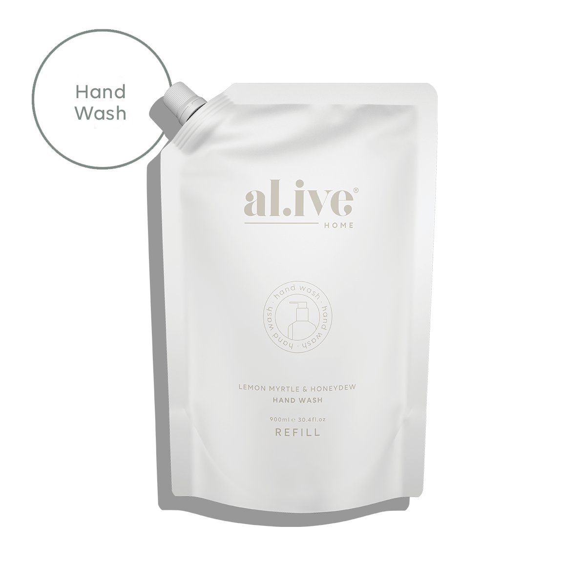 Alive Body  900ML HAND WASH REFILL - LEMON MYRTLE & HONEYDEW | The Ivy Plant Studio 