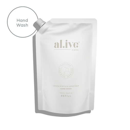 Alive Body  900ML HAND WASH REFILL - LEMON MYRTLE & HONEYDEW | The Ivy Plant Studio 