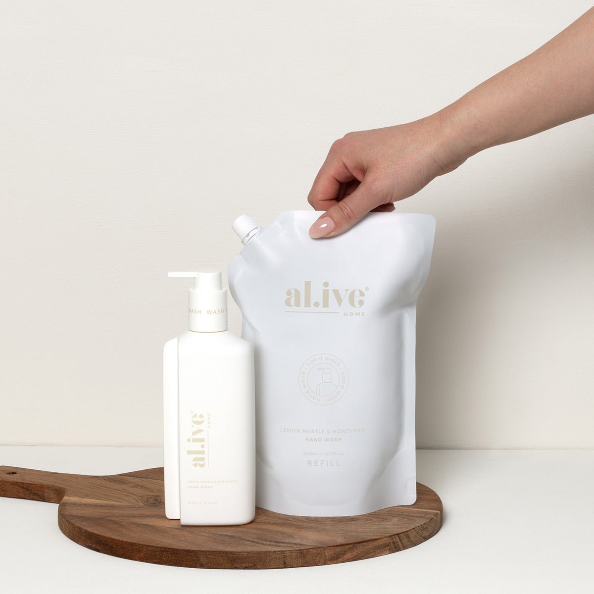 Alive Body  900ML HAND WASH REFILL - LEMON MYRTLE & HONEYDEW | The Ivy Plant Studio 