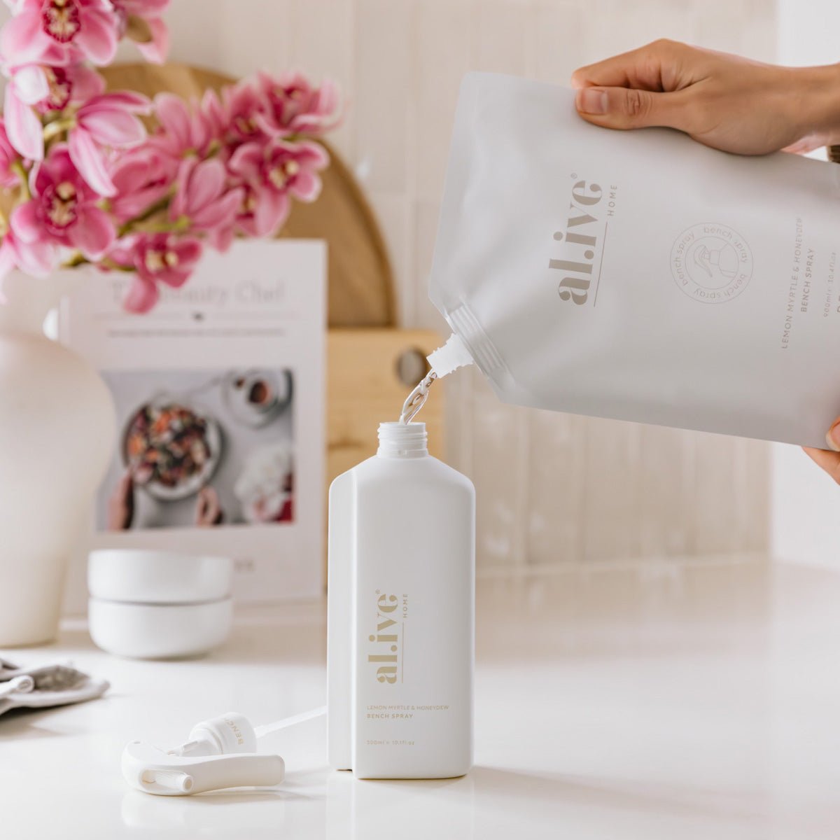 Alive Body 900ml Bench Spray Refill - Lemon Myrtle & Honeydew | The Ivy Plant Studio
