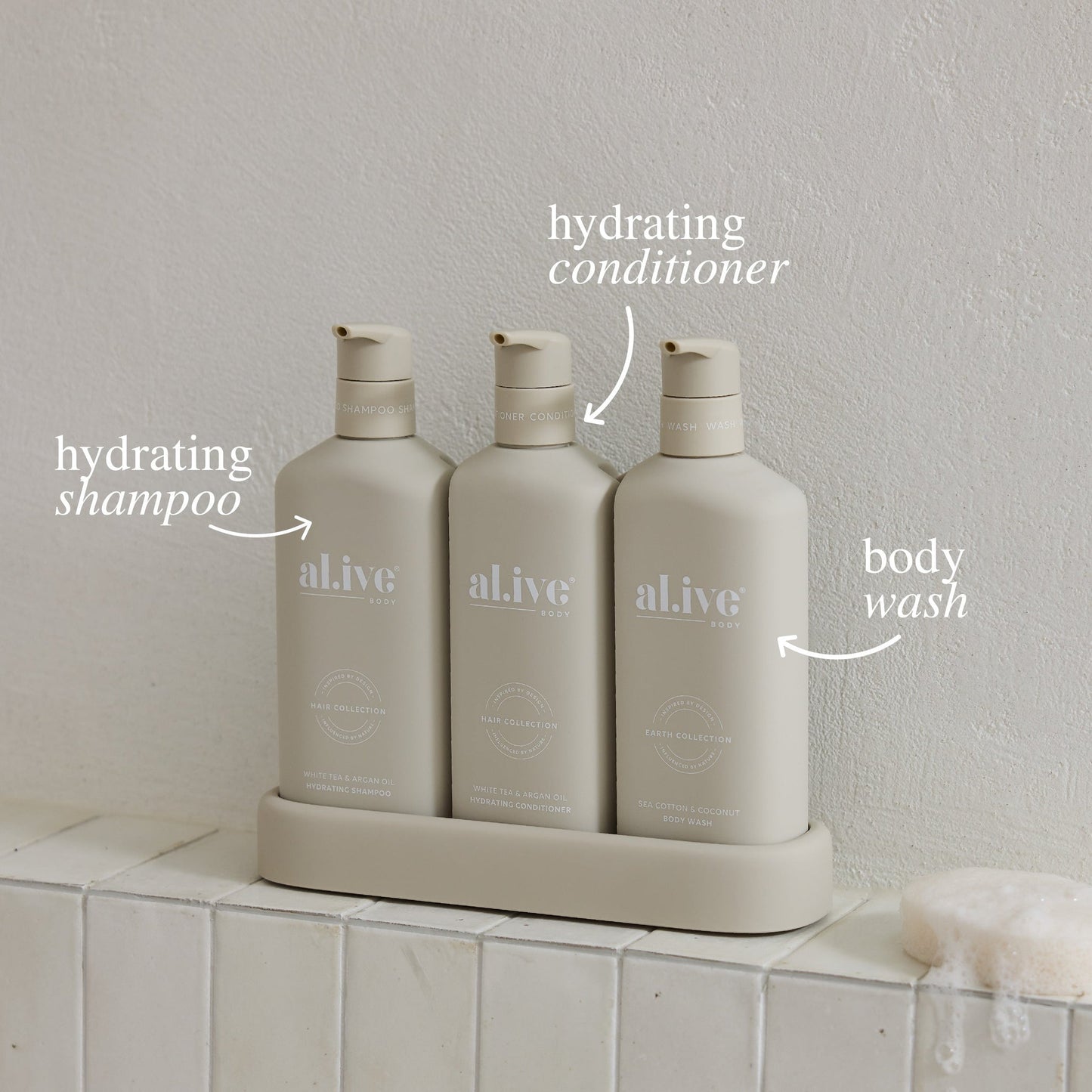 Alive Body Hair & Body Trio - Hydrate | The Ivy Plant Studio
