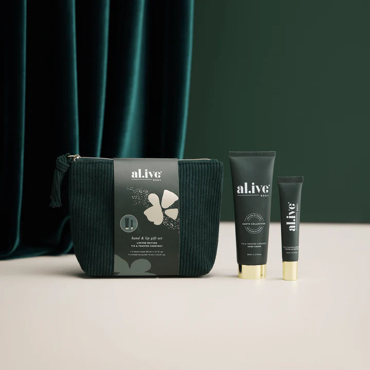 Alive Body Hand & Lip Gift Set - Fig & Toasted Chestnut | The Ivy Plant Studio
