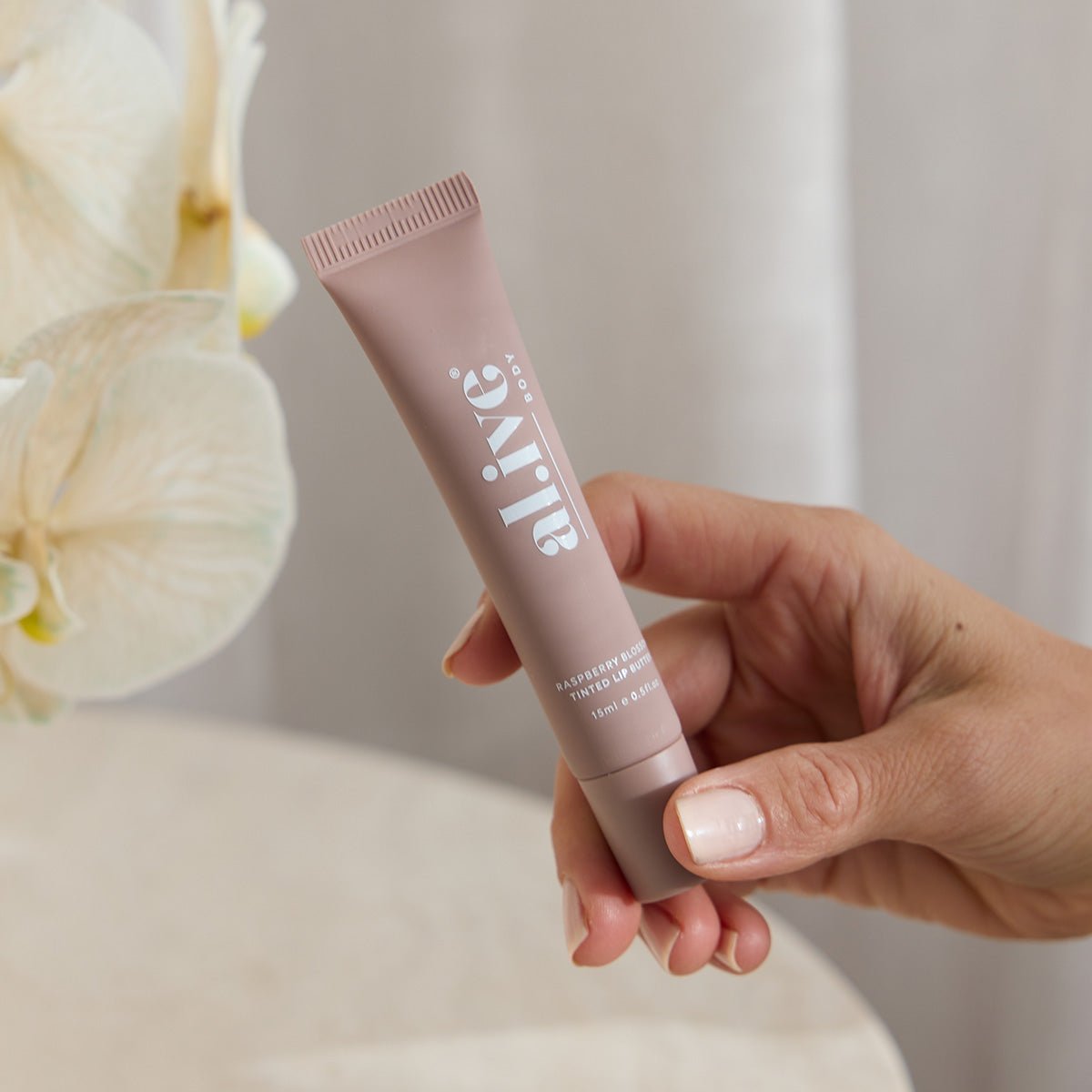 Alive Body Tinted Lip Butter - Raspberry Blossom | The Ivy Plant Studio 