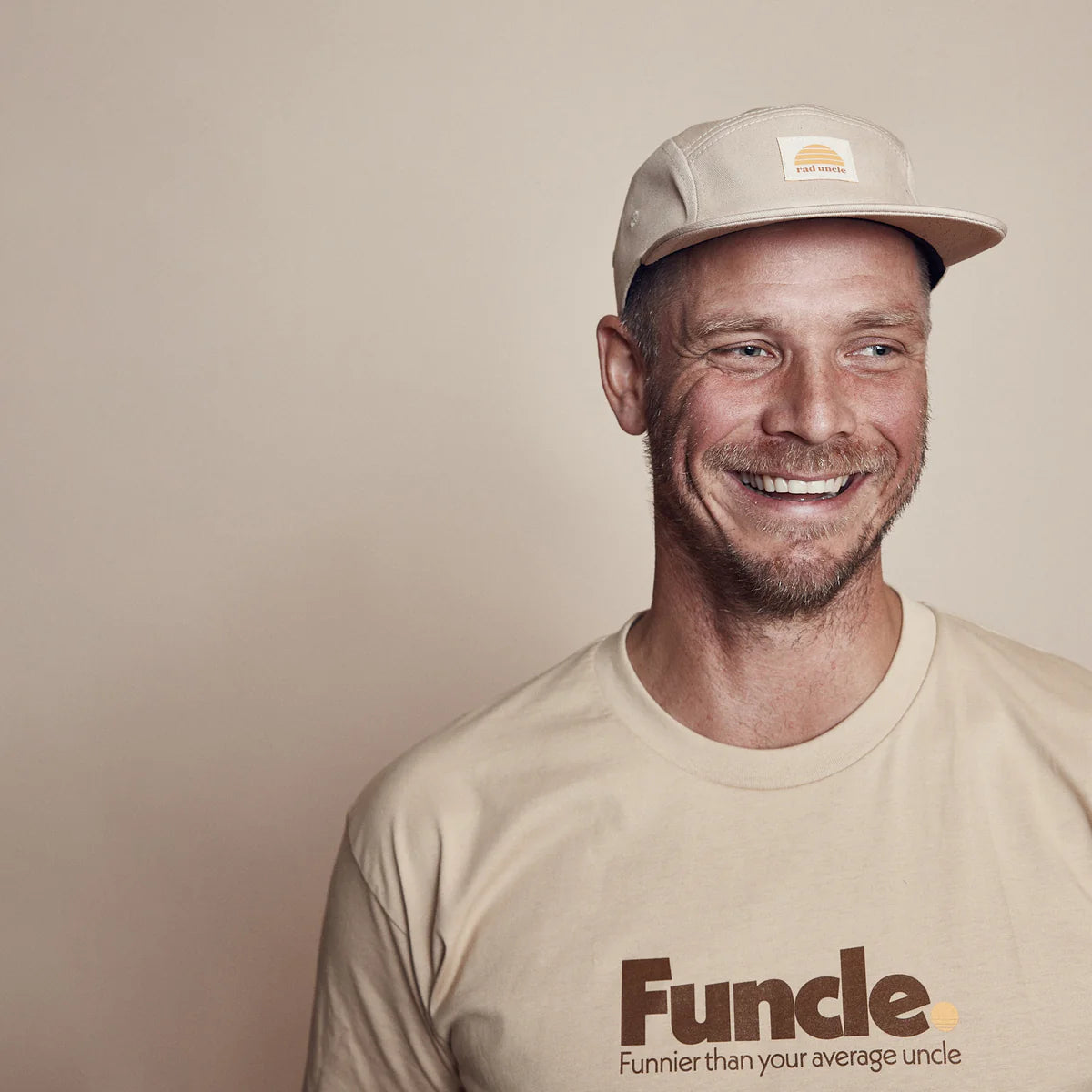 BANABAE FUNCLE COTTON TEE - TAN | THE IVY PLANT STUDIO 