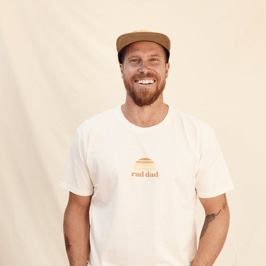 BANABAE RAD DAD CLASSIC TEE ORGANIC COTTON - NATURAL | THE IVY PLANT STUDIO 
