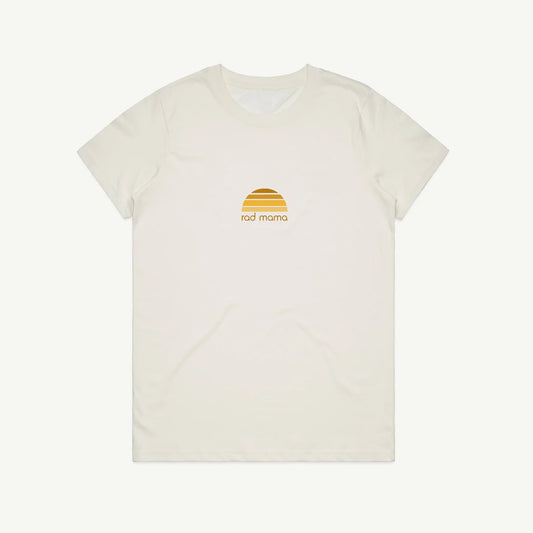BANABAE RAD MAMA CLASSIC TEE IN ORGANIC COTTON - NATURAL | THE IVY PLANT STUDIO