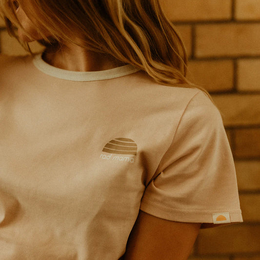BANABAE RAD MAMA MAUVE RINGER TEE | THE IVY PLANT STUDIO
