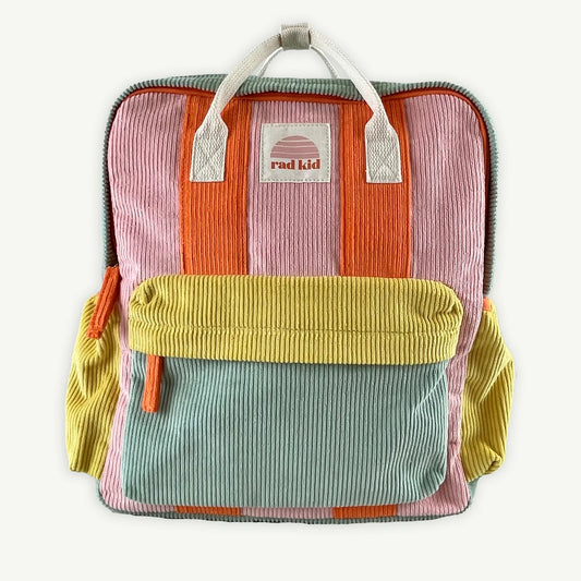 Banabae CORDUROY SPLICE ECO KIDS BACKPACK - CANDY, The Ivy Plant Studio