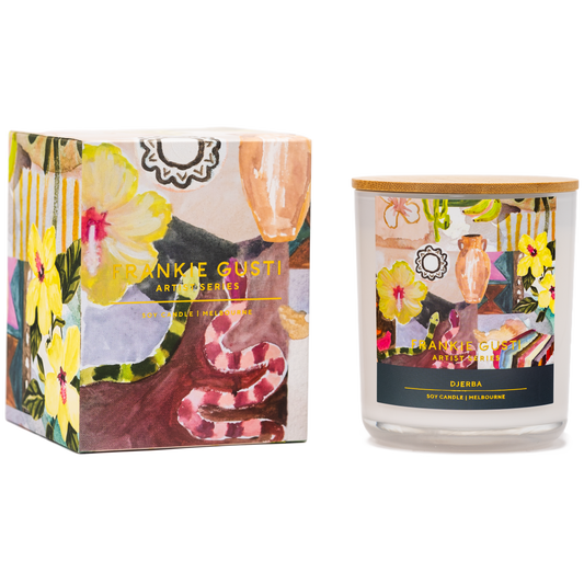 FRANKIE GUSTI DJERBA CANDLE | ANNIE EVERINGHAM | | THE IVY PLANT STUDIO 