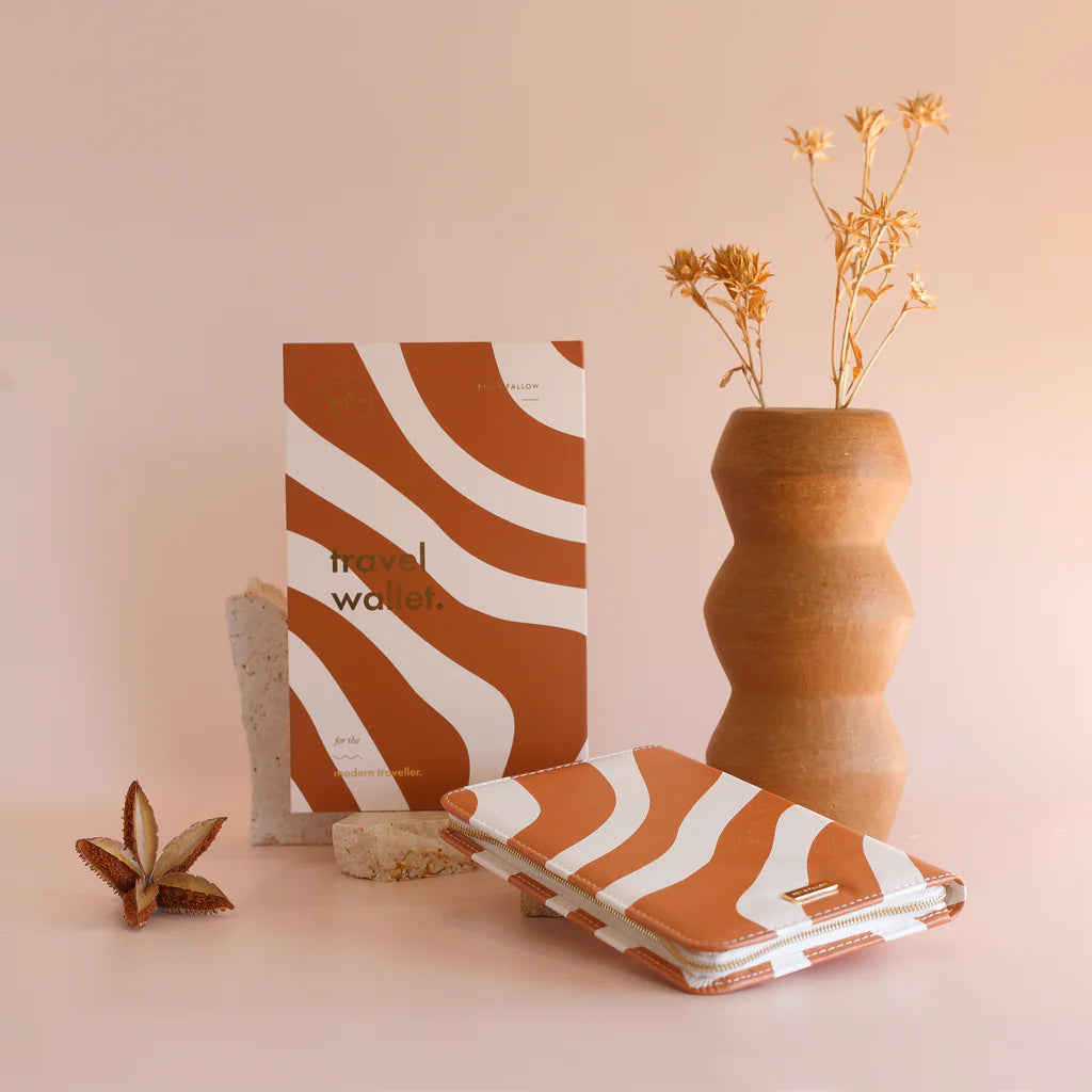 Fox & Fallow Rust Swirl Travel Wallet | The Ivy Plant Studio