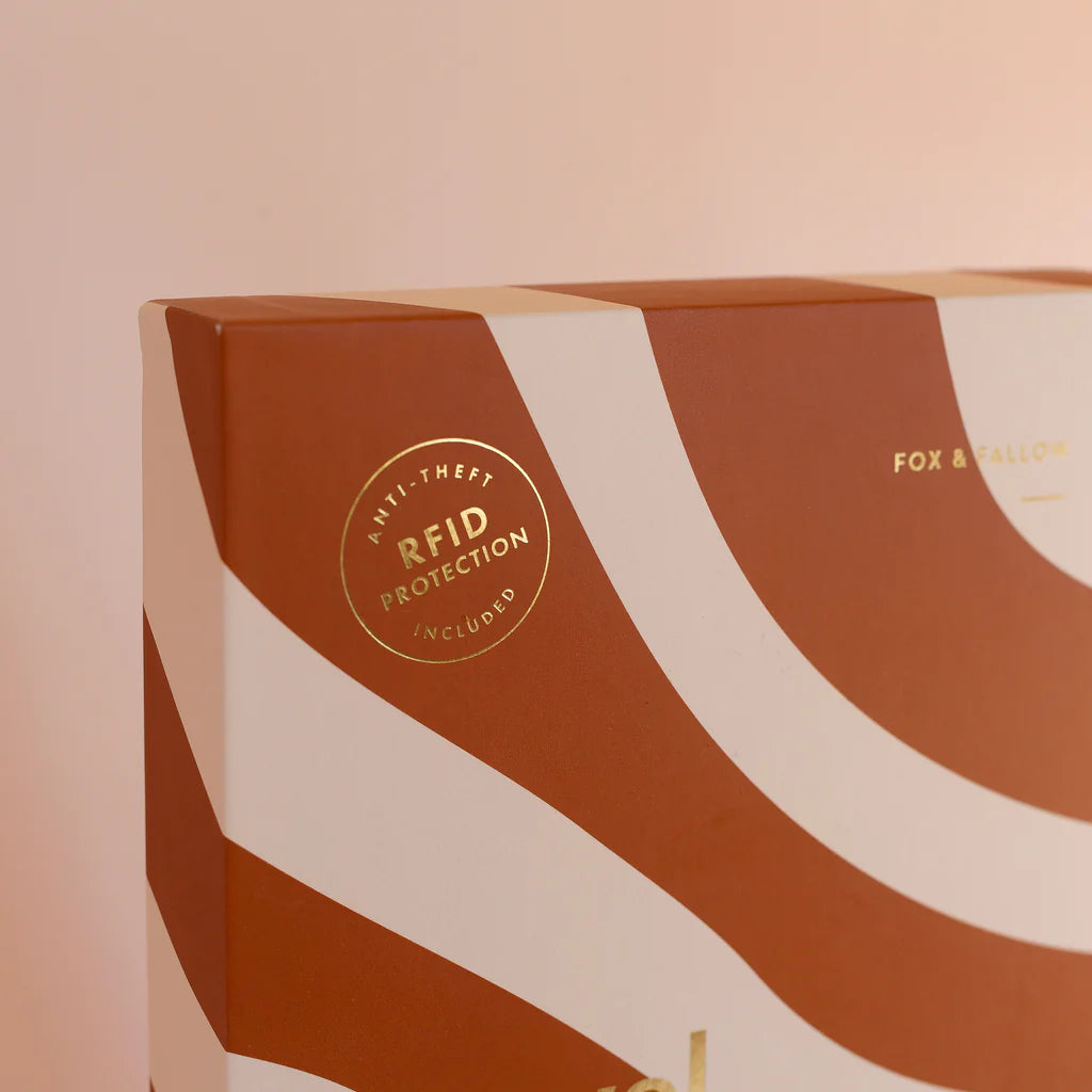 Fox & Fallow Rust Swirl Travel Wallet | The Ivy Plant Studio