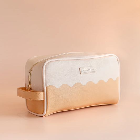 Fox & Fallow's Caramel Ripple Wash Bag | The Ivy Plant Studio