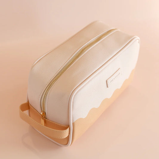 Fox & Fallow's Caramel Ripple Wash Bag | The Ivy Plant Studio