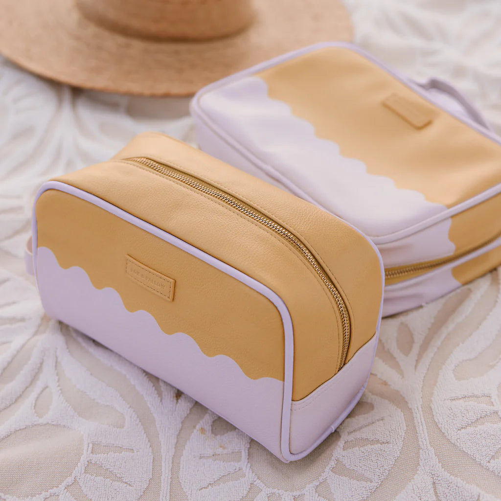 Fox & Fallow's Lilac Ripple Cosmetic Bag | The Ivy Plant Studio