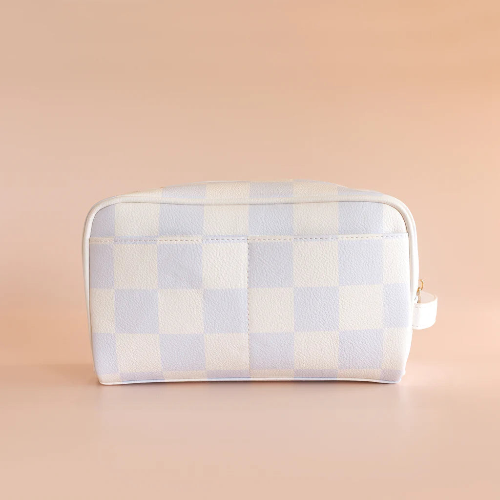 Fox & Fallow's Powder Check Wash Bag | The Ivy Plant Studio