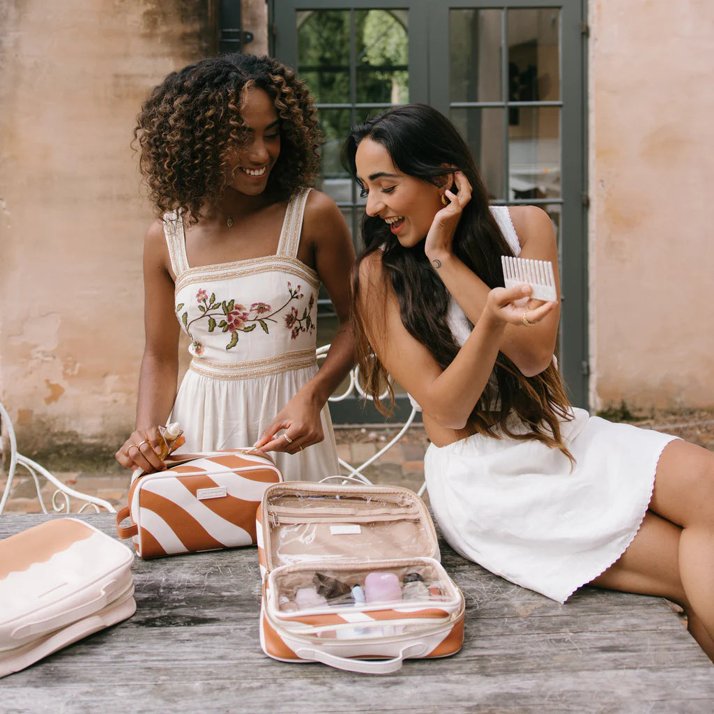 Fox & Fallow's Rust Swirl Cosmetic Bag  | The Ivy Plant Studio