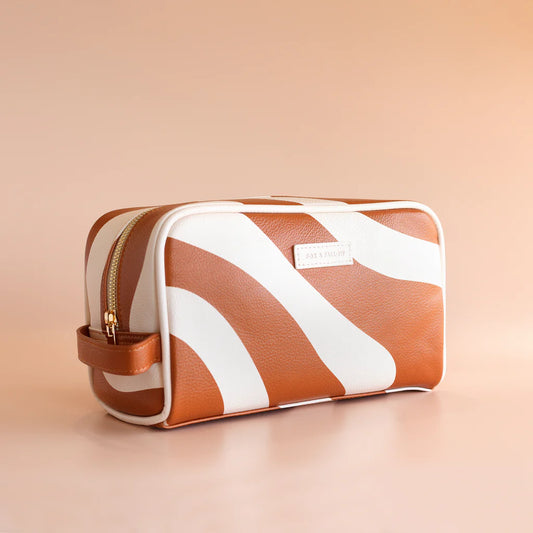 Fox & Fallow's Rust Swirl Wash Bag  | The Ivy Plant Studio