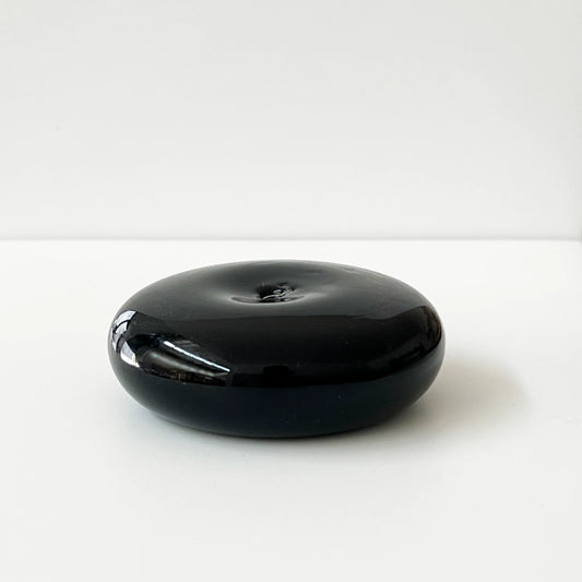 Gentle Habits Glass Vessel Incense Holder - Black | The Ivy Plant Studio
