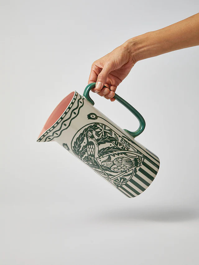 JONES & CO DEL SOL JUG GREEN | THE IVY PLANT STUDIO 