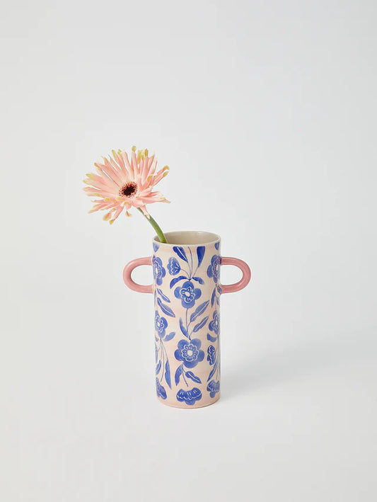 JONES & CO GRIFFE BLUE FLORAL BUD VASE | THE IVY PLANT STUDIO 