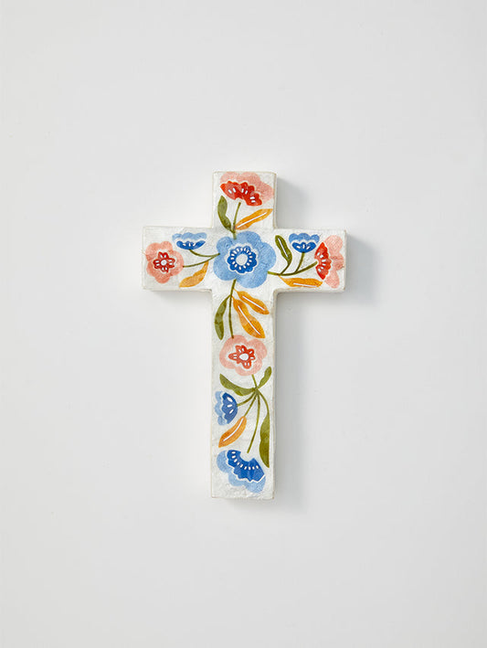 JONES & CO TULUM CROSS SMALL FLORAL | THE IVY PLANT STUIDO