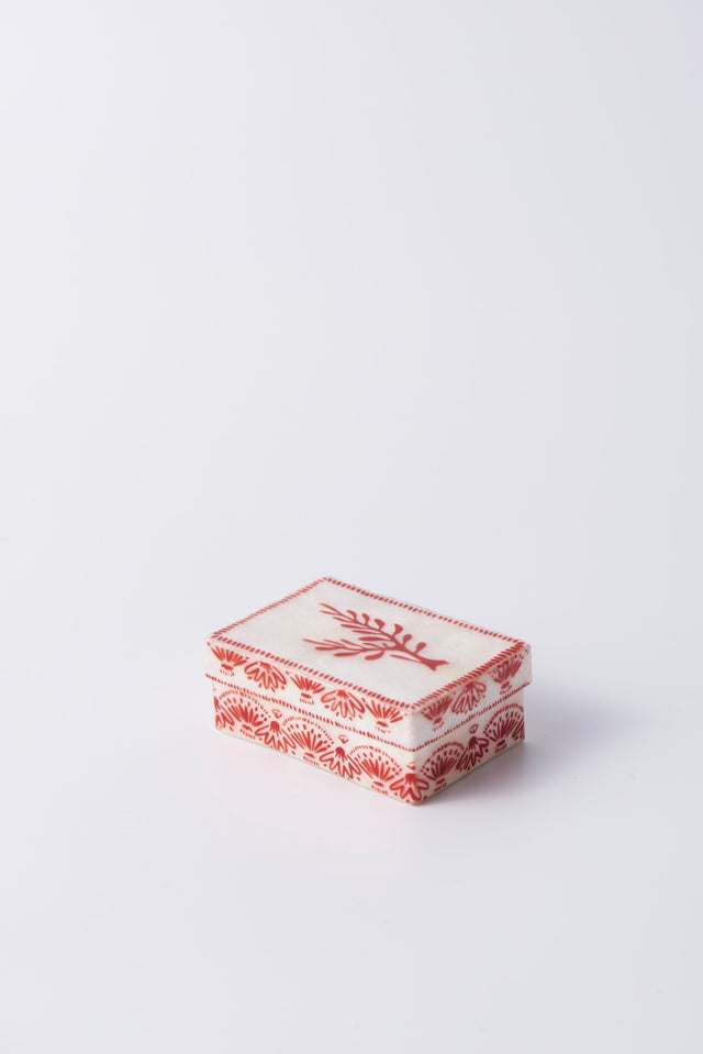 Jones & Co ATLANTIC CORAL BOX RED | The Ivy Plant Studio 