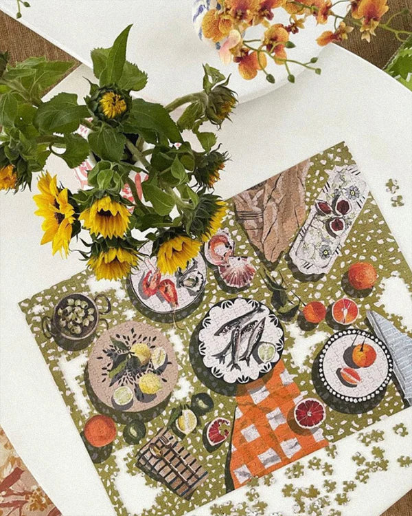 Journey Of Something - TABLE BY THE SEA 1000 PIECE PUZZLE | The Ivy Plant Studio