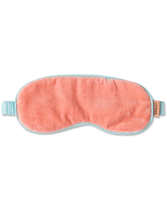 KIP & CO CORAL VELVET EYE MASK | THE IVY PLANT STUDIO