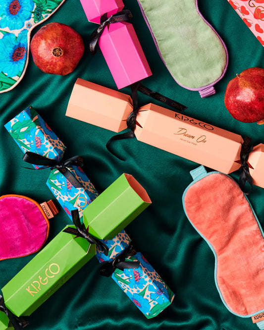 KIP & CO CORAL VELVET EYE MASK | THE IVY PLANT STUDIO