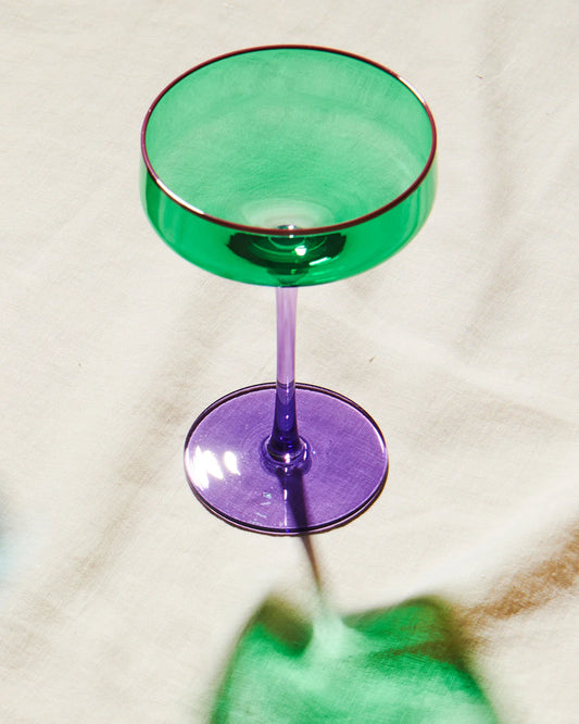  KIP & CO JADED MARGARITA GLASS 2P SET | THE IVY PLANT STUDIO