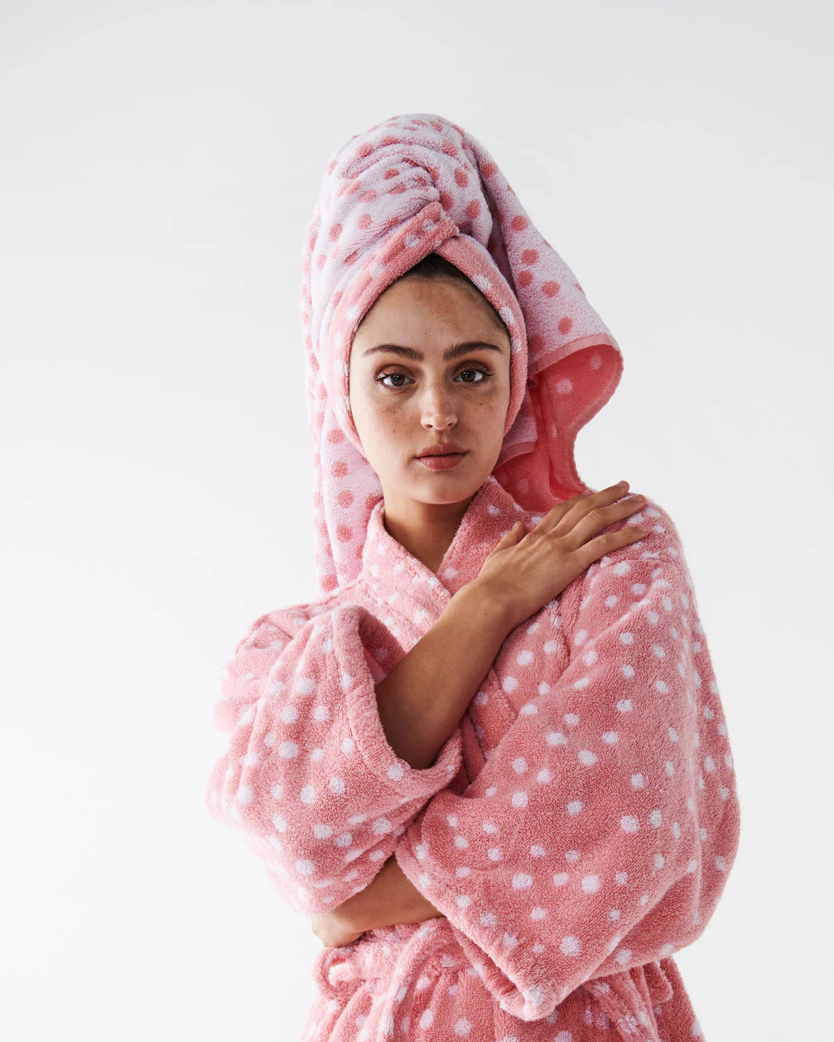 KIP & CO STRAWBERRY LAMINGTON PRINTED TERRY BATH ROBE | THE IVY PLANT STUDIO 