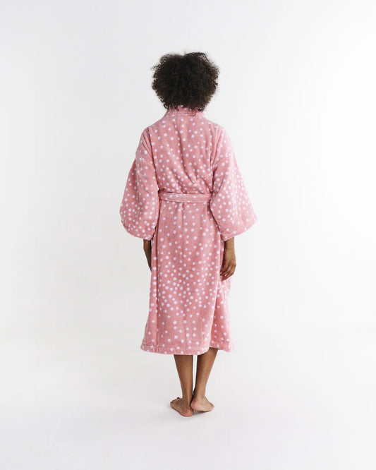 KIP & CO STRAWBERRY LAMINGTON PRINTED TERRY BATH ROBE | THE IVY PLANT STUDIO 