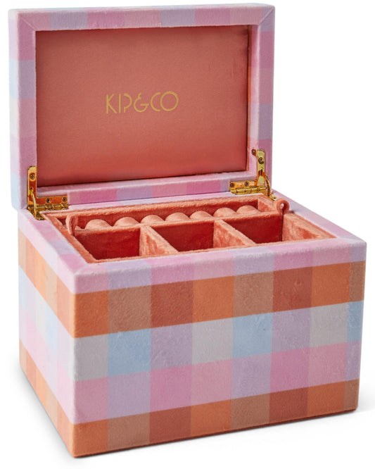 Kip & CO Tutti Frutti Velvet Jewellery Box Large | kip & Co | The Ivy Plant Studio | jewellery box