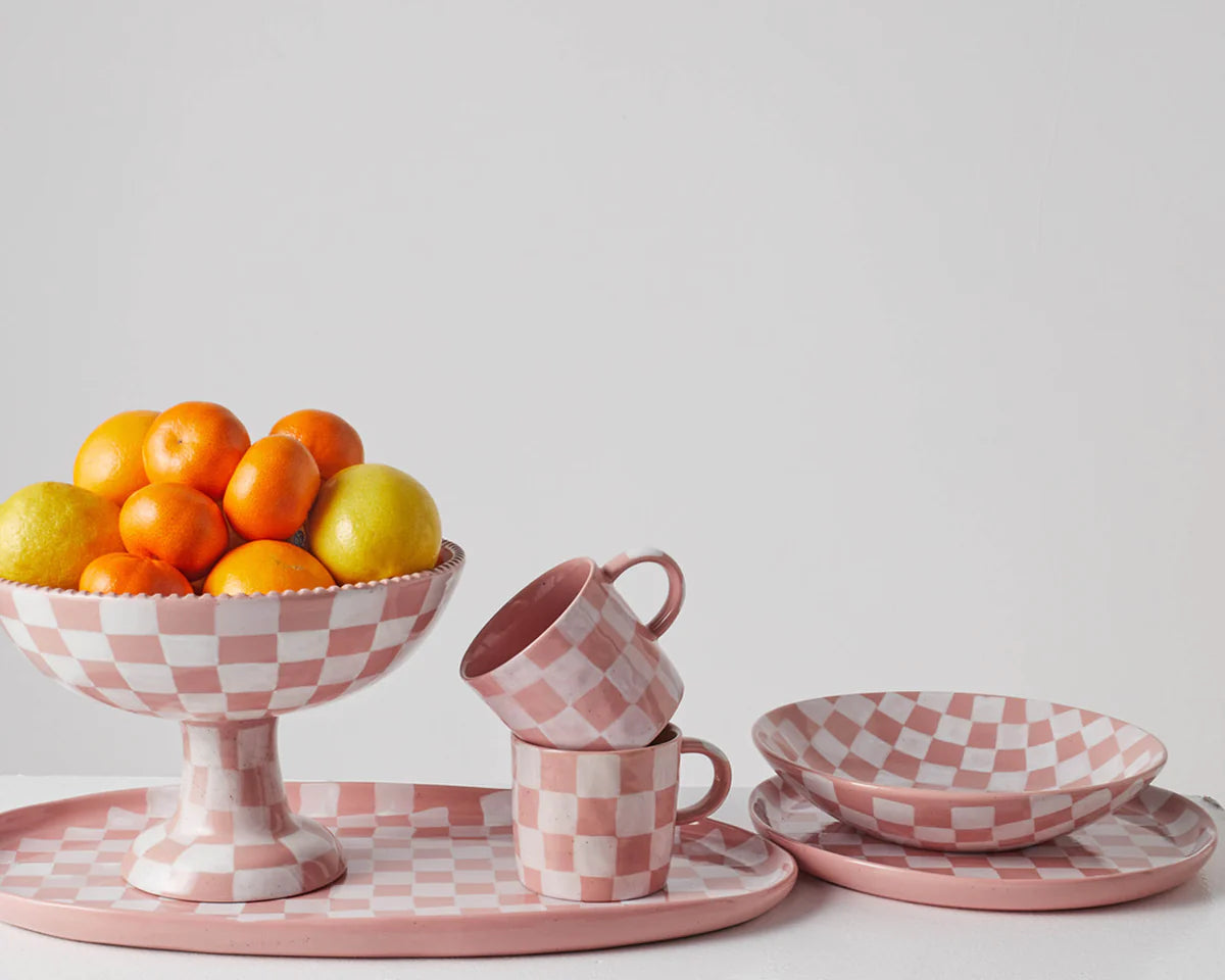Kip & Co CHECKERED BOWL 2P SET | The Ivy Plant Studio