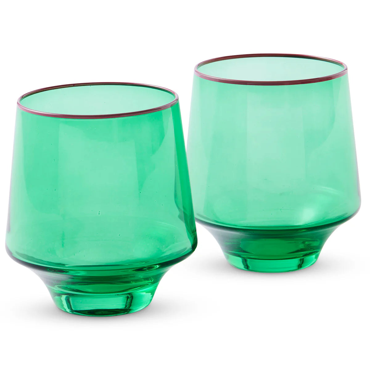 Kip & Co JADED TUMBLERS GLASS 2P SET | The Ivy Plant Studio