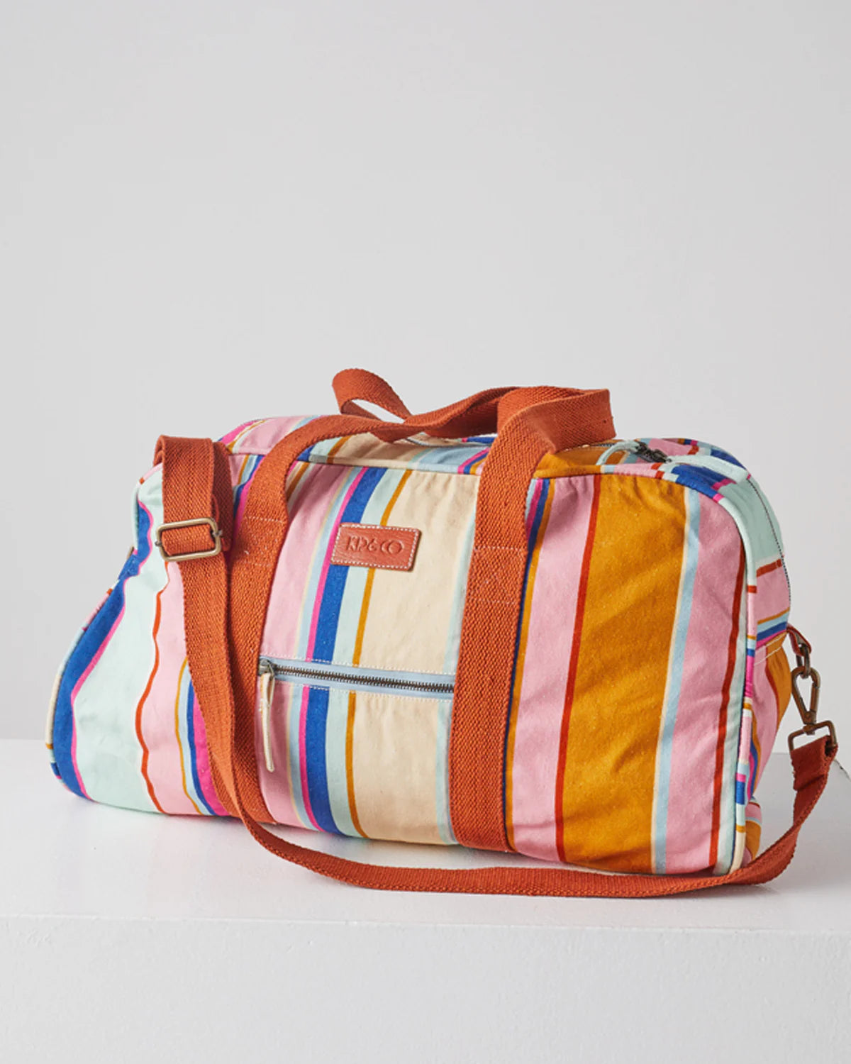 Kip & Co JAIPUR STRIPE DUFFLE BAG | The Ivy Plant Studio 