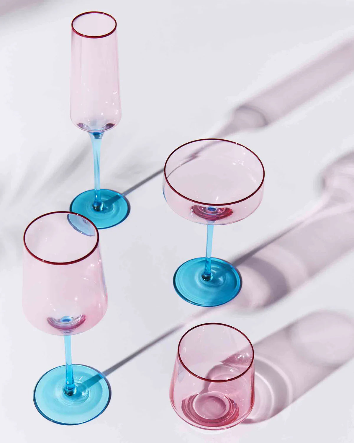 Kip & Co ROSE WITH A TWIST CHAMPAGNE GLASS 2P SET | The Ivy Plant Studio