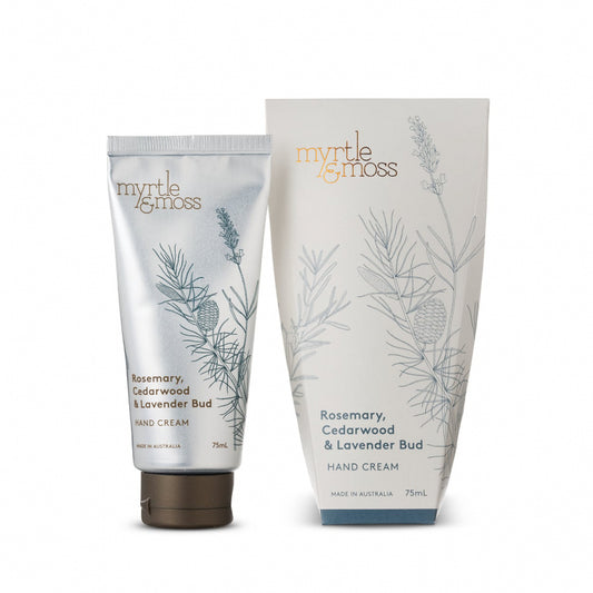 Myrtle & Moss Hand Cream -  Rosemary, Cedarwood & Lavender Bud | The Ivy Plant Studio