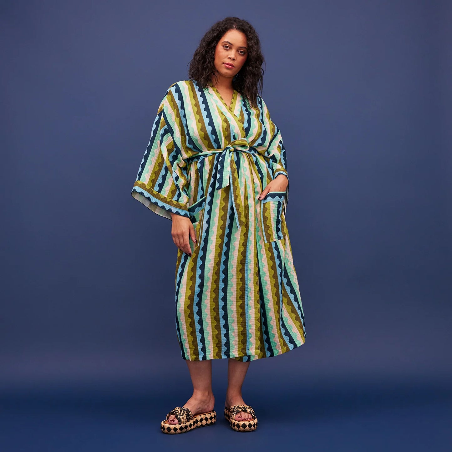 BUNGEE COTTON BATH ROBE