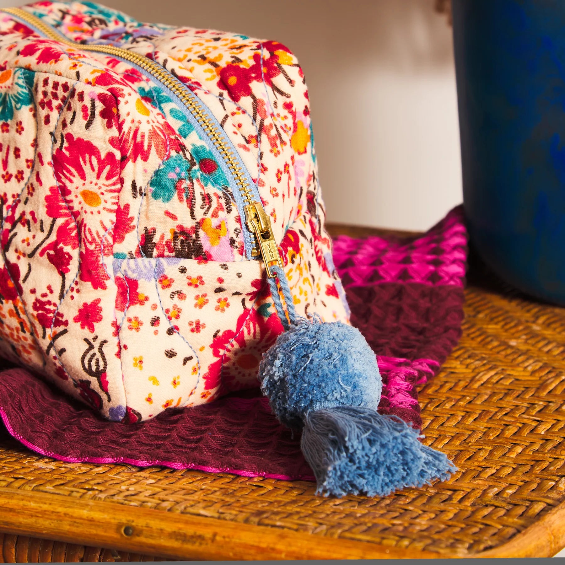 SAGE X CLARE MEADOW BEAUTY BAG | THE IVY PLANT STUDIO 