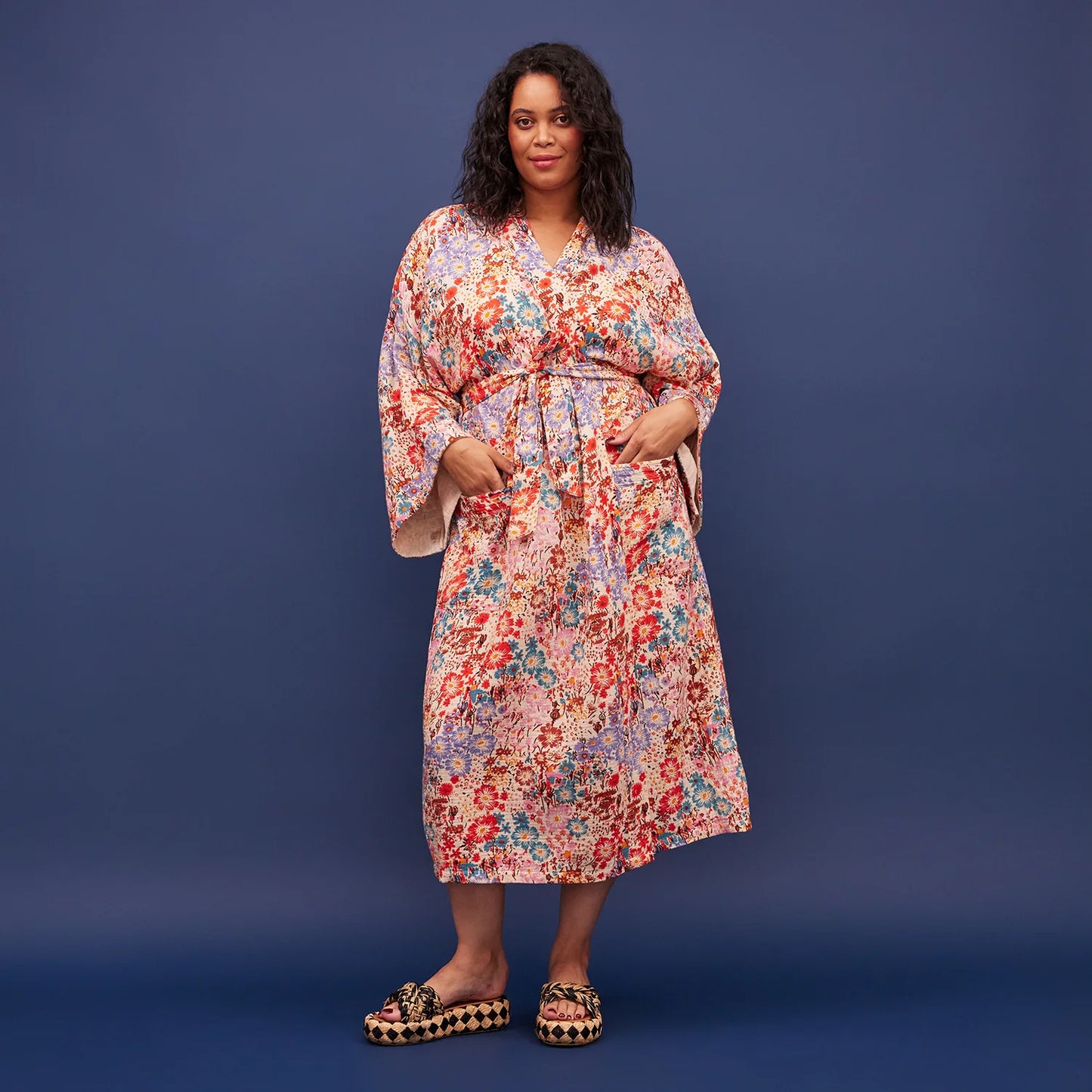 SAGE X CLARE MEADOW COTTON BATH ROBE | THE IVY PLANT STUDIO