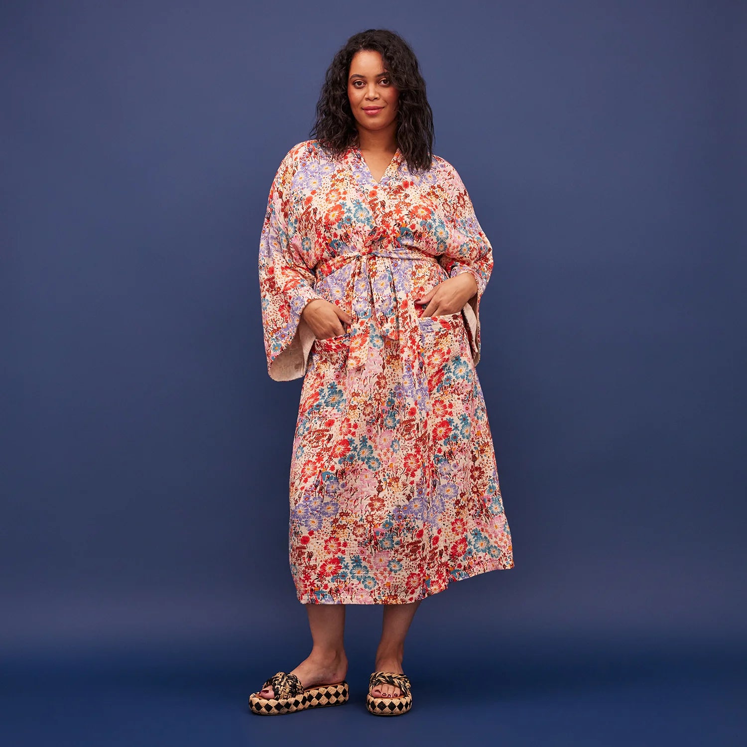 SAGE X CLARE MEADOW COTTON BATH ROBE | THE IVY PLANT STUDIO