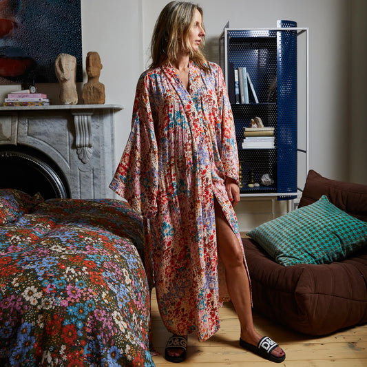 SAGE X CLARE MEADOW COTTON BATH ROBE | THE IVY PLANT STUDIO