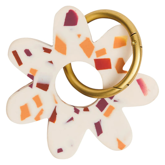 SAGE X CLARE WHITNEY KEYRING - NOUGAT TERRAZZO | THE IVY PLANT STUDIO 