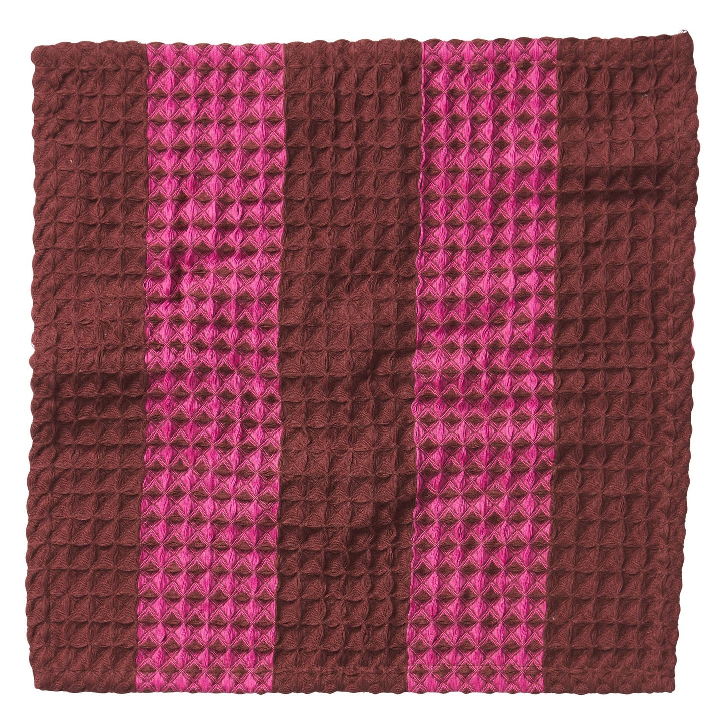 ZELIA WAFFLE FACE WASHER - BOUGAINVILLEA