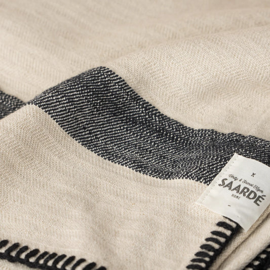 Saarde Kadir Cotton/Linen Throw Natural