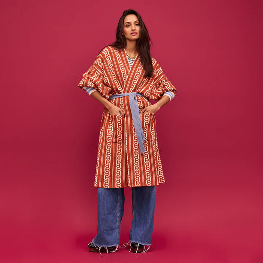 Sage X Clare FIDEL JACQUARD ROBE | The Ivy Plant Studio 