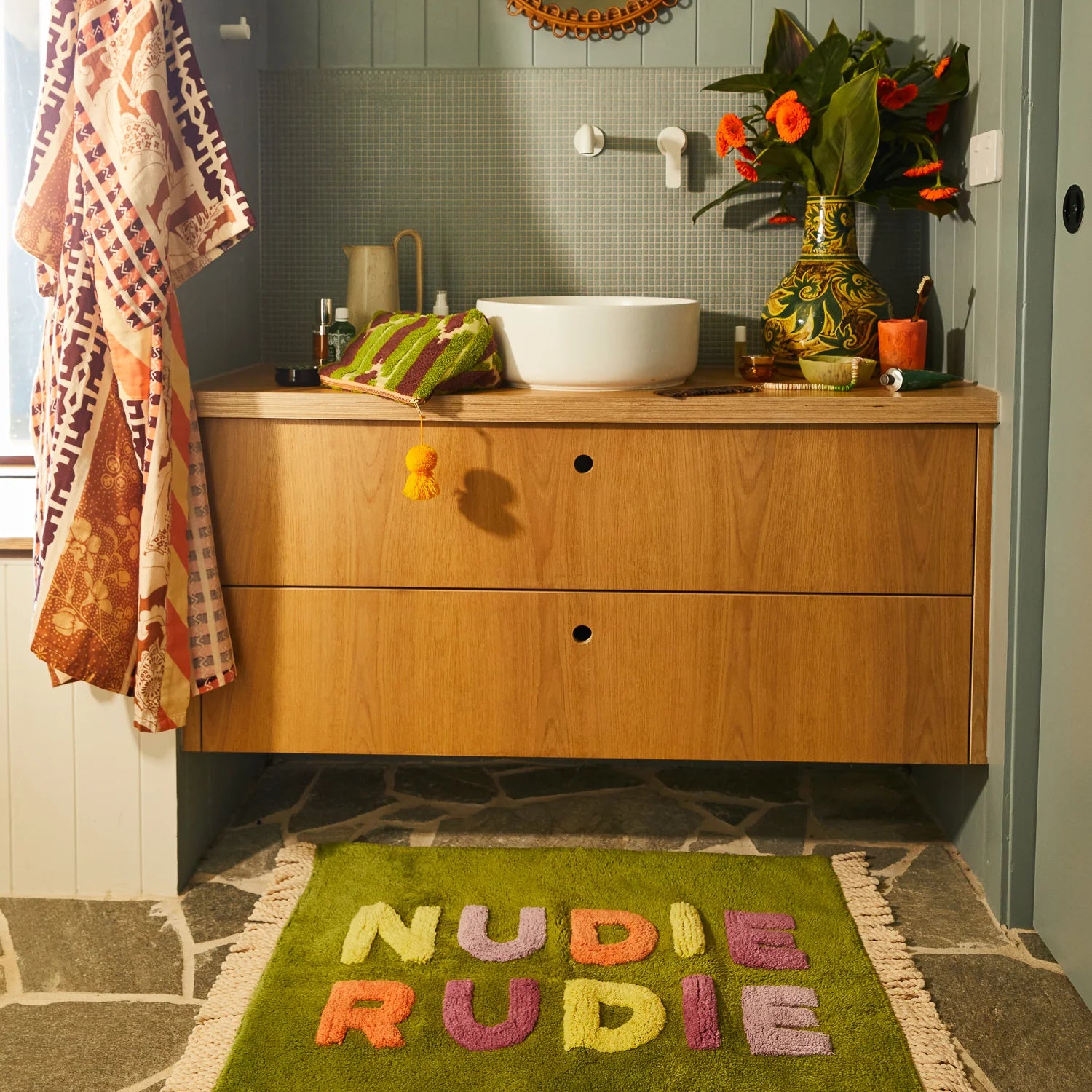 Sage X Clare SHAILI NUDIE BATH MAT | The Ivy Plant Studio