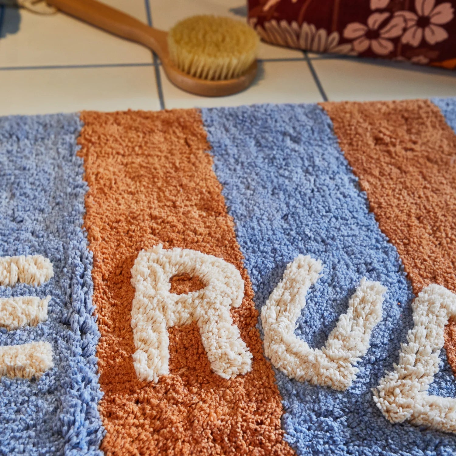 Sage X Clare Zelia Nudie Rudie Bath Mat - BLUE JAY | The Ivy Plant Studio